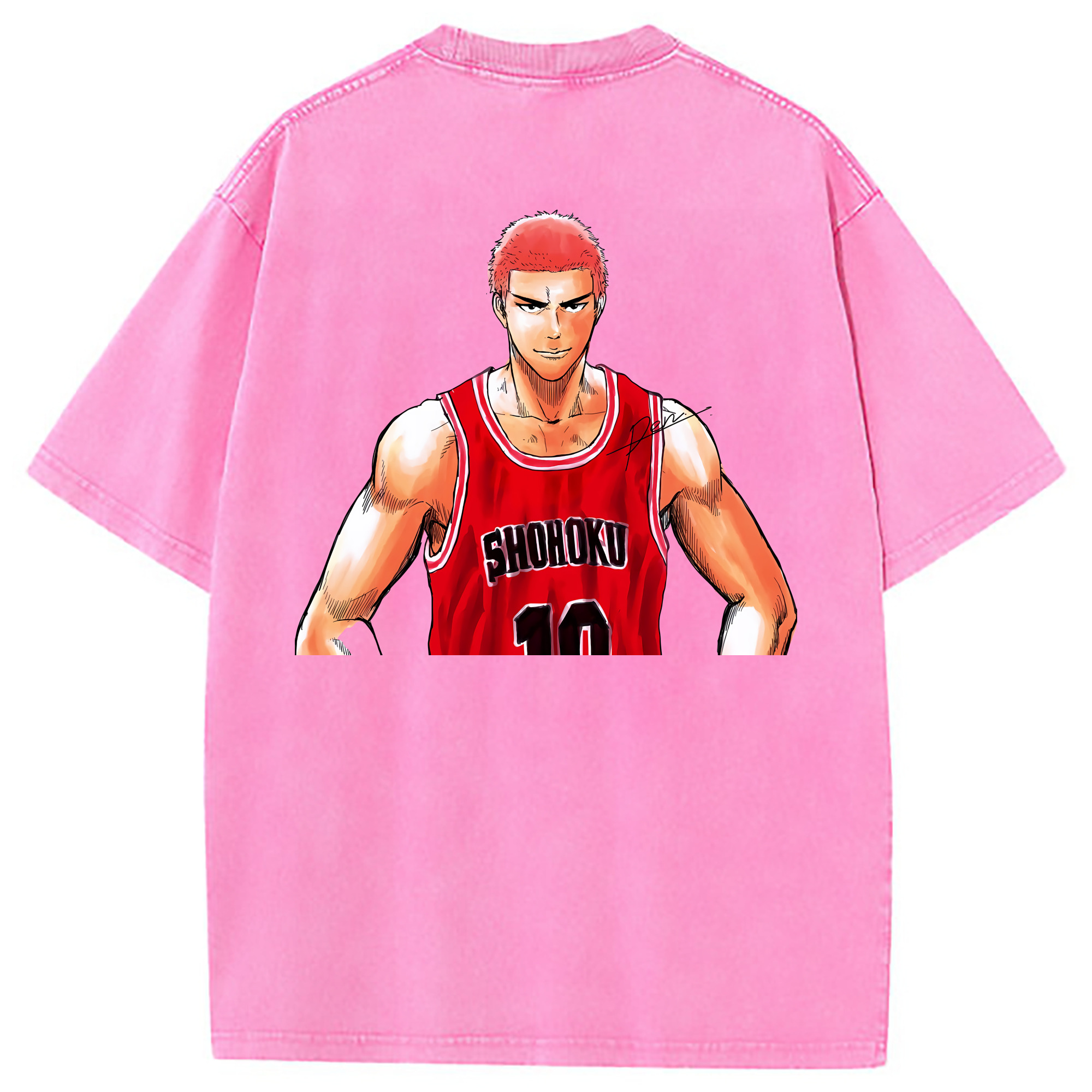 （画像用） SLAM DUNK／スラムダンク 綿100% ヴィンテージ風 半袖Tシャツ（背面プリント）